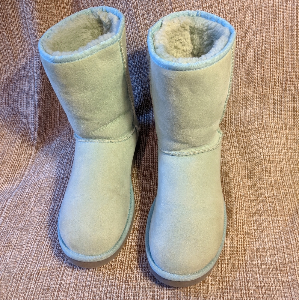 Light blue UGG boots